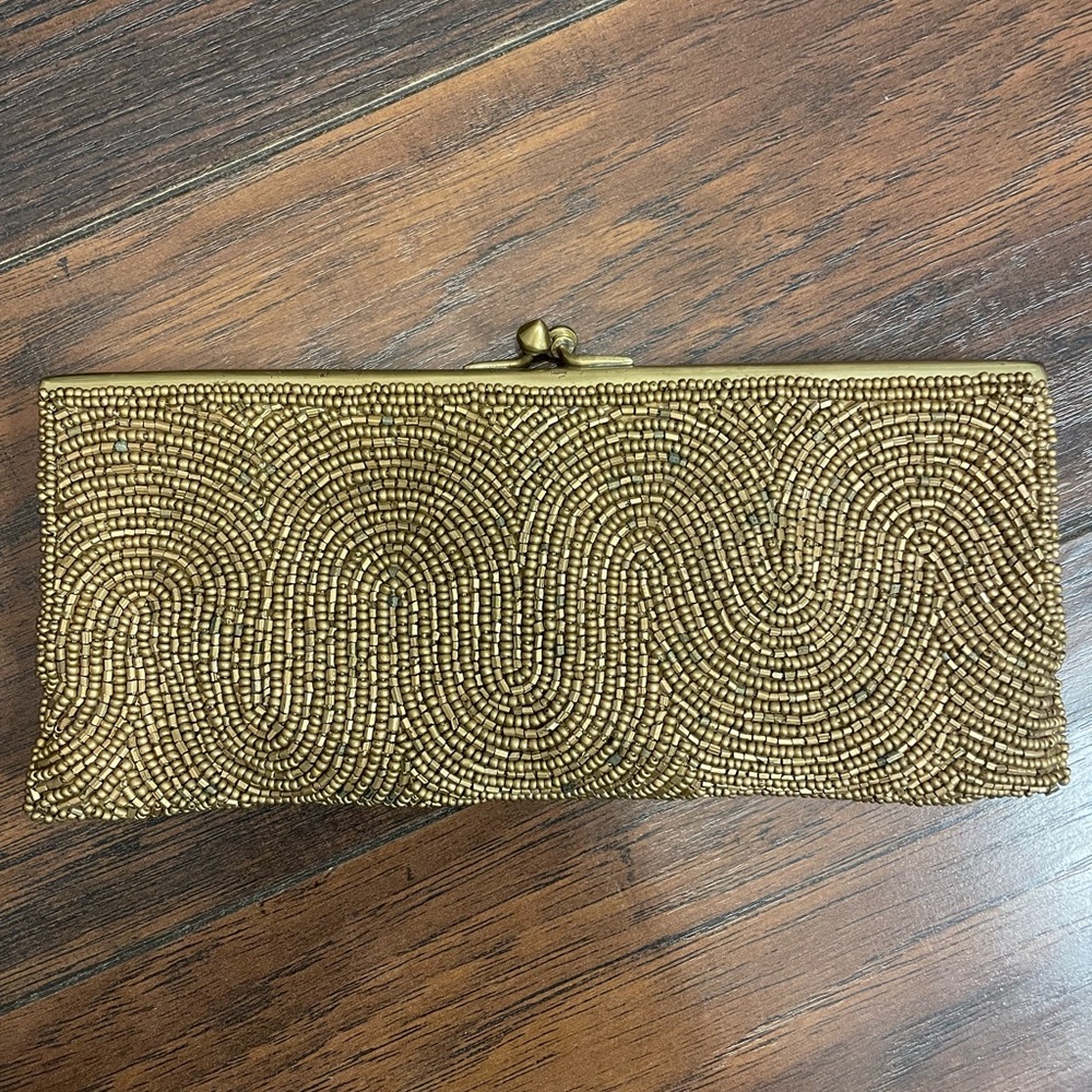 Moyna silk beaded clutch